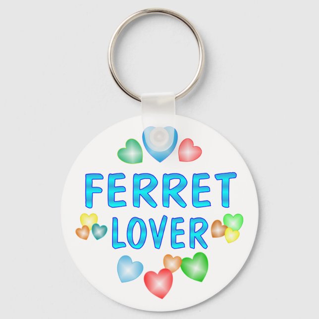 FERRET LOVER KEYCHAIN (Front)