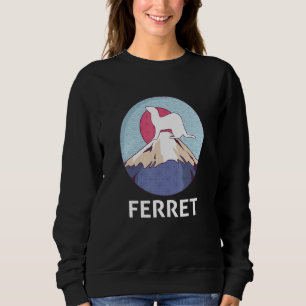 Ferret Mom Dad Mustela Nigripes_3 Sweatshirt