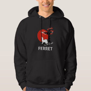 Ferret Mom Dad Mustela Nigripes_7 Hoodie