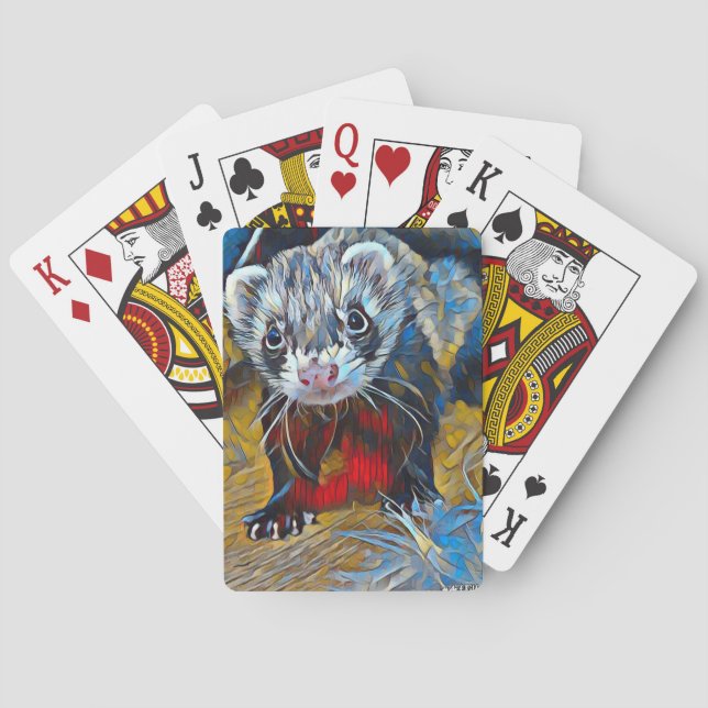 Ferret playing cards (Back)
