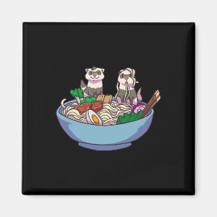 Ferret Ramen Noodles Anime Kawaii Japanese Otaku G Magnet