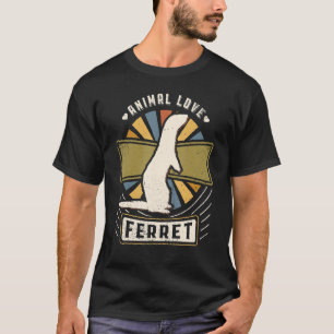 Ferret Vintage Classic Retro Animal T-Shirt