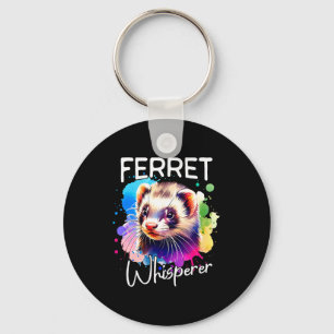 Ferret Whisperer Comfort Colors Adult Heavyweight  Keychain