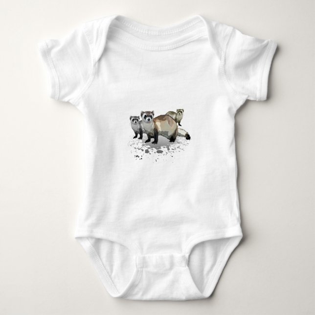Ferrets Baby Bodysuit (Front)