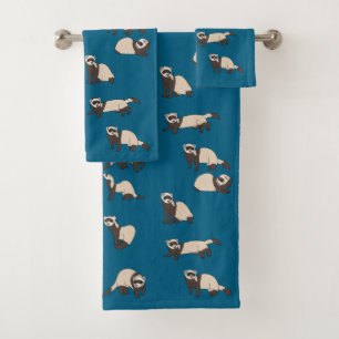 Ferrets   bath towel set