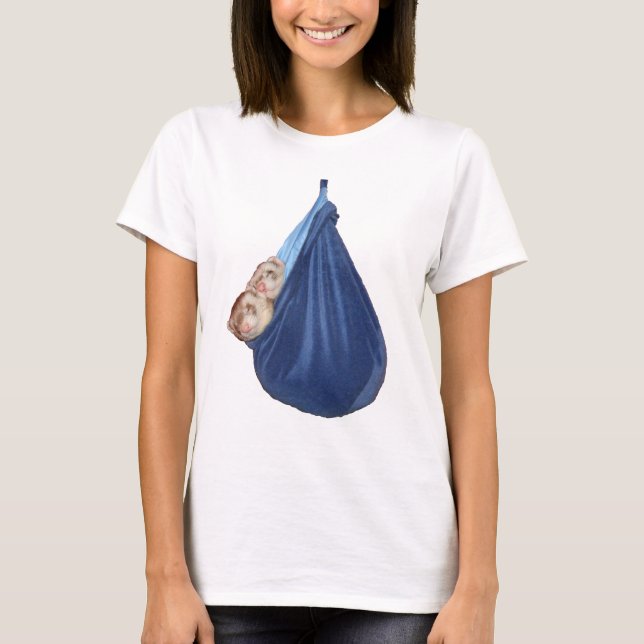 Ferrets In A Sleeping Bag T-shirt (Front)