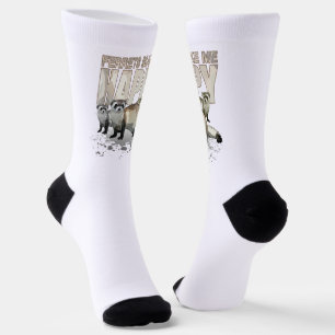 Ferrets Make Me Happy Cute Ferret Lover Eco Friend Socks