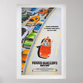 Ferris Bueller's Day Off Movie Poster Vintage