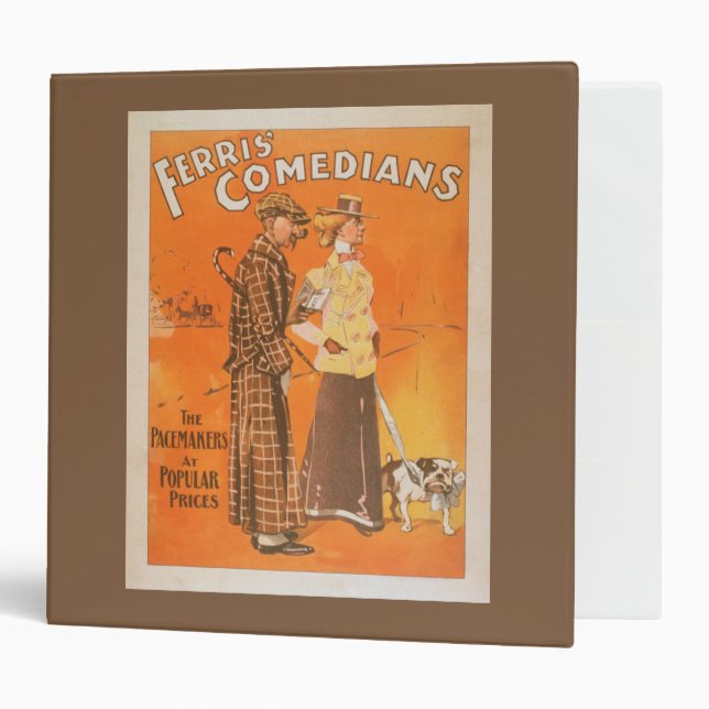 Ferris Comedians "Pacemakers at Popular Prices" Binder (Front/Inside)