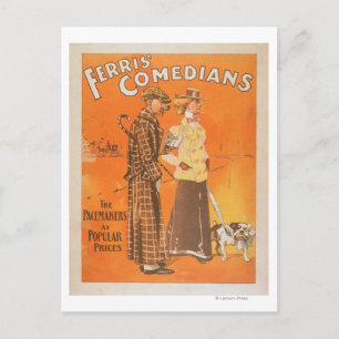 Ferris Comedians "Pacemakers at Popular Prices" Postcard
