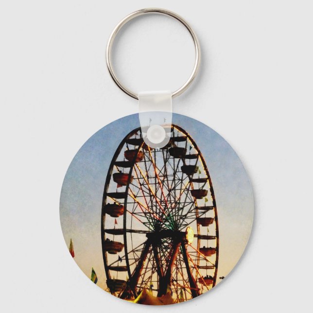 Ferris Wheel at Night Keychain (Front)