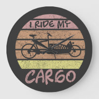 Ferris wheel at sunset, retro, cargobike