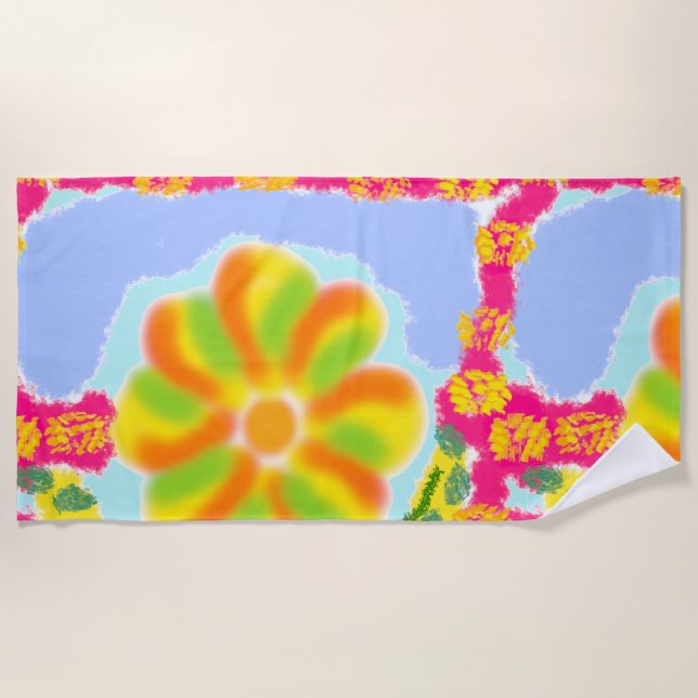 Ferris Wheel Beach Towel (Front)