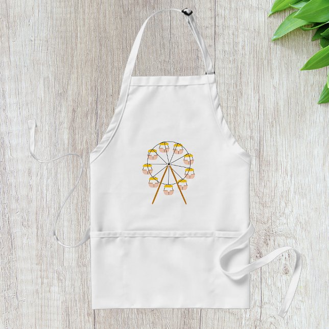 Ferris Wheel Butt Pun Carnival Ride Standard Apron (Creator Uploaded)