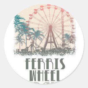 Ferris Wheel Day - Appreciation Day Classic Round Sticker