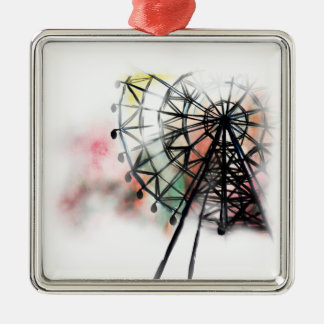 Ferris Wheel Metal Ornament