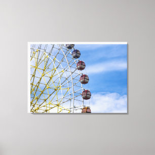 Ferris wheel on sky canvas print