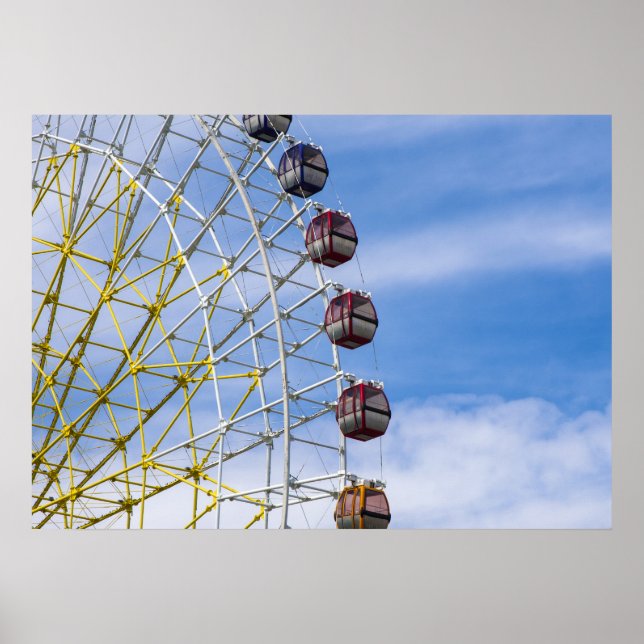 Ferris wheel on sky poster (Front)