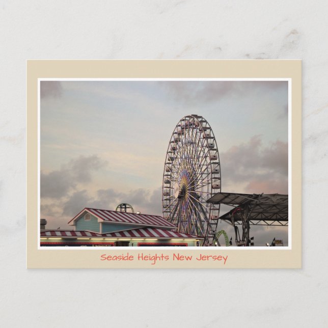 Ferris Wheel Seaside Heights Postcard (Front)