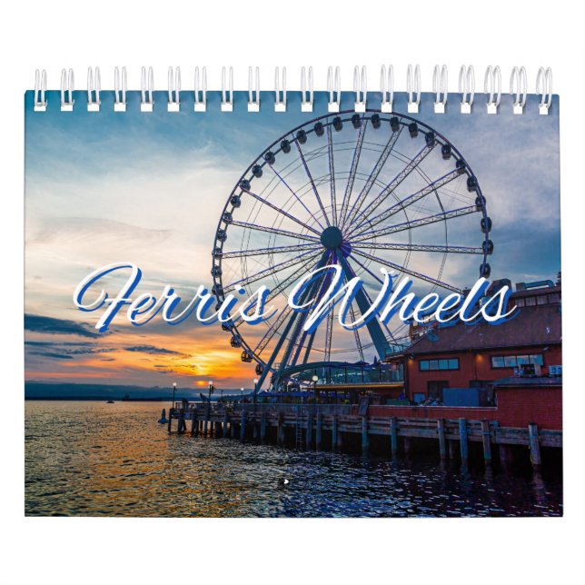 Ferris Wheels Collection Wall Calendar (Cover)