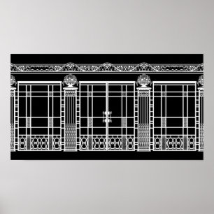 FERRONNERIE DE L'ART DÉCO D'AUDREY : BLANC sur le
