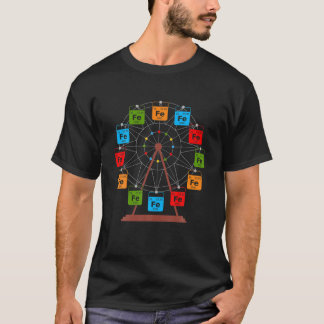 Ferrous Wheel Fe Science Lover Funny Chemistry Stu T-Shirt