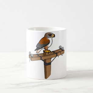 Ferruginous Hawk on power pole Coffee Mug