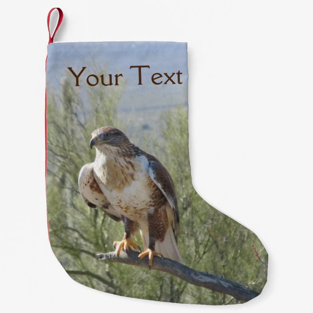 Ferruginous Hawk Small Christmas Stocking (Front)