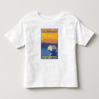 Ferry and Mountains - Bellingham, Washington Toddler T-shirt