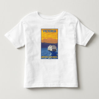 Ferry and Mountains - Victoria, BC Canada Toddler T-shirt