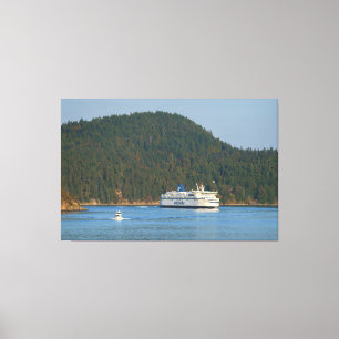 Ferry At Miners Bay BC Canvas Print