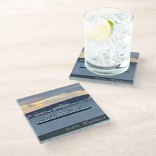 Ferry Boat Glass Coaster