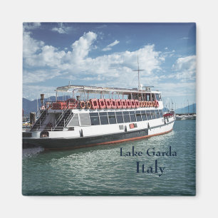 Ferry Boat on Lake Garda italy Magnet