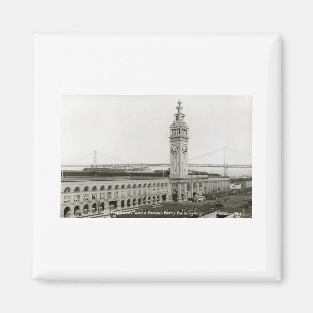 Ferry Building, San Francisco Vintage Magnet (Front)
