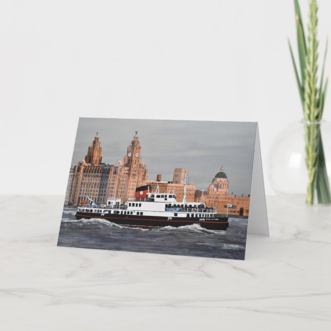 'Ferry, Cross the Mersey!' Card (Front)