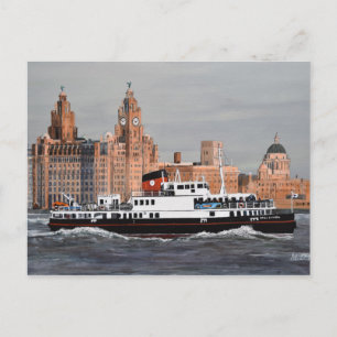 Ferry, Cross the Mersey! Postcard