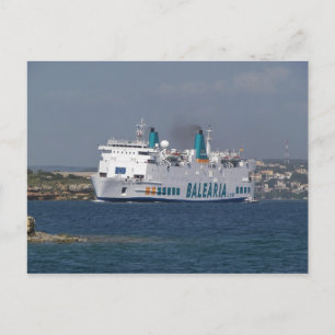 Ferry Isla De Botafoc Postcard