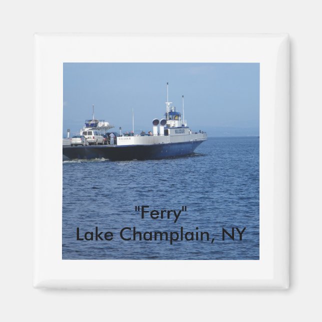 "Ferry" Lake Champlain, NY Magnet (Front)