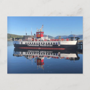 Ferry Loch Riddon, moored at Rothesay, Scotland Postcard