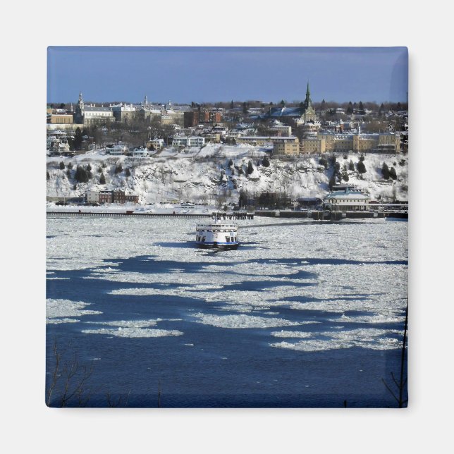 Ferry on the Saint Lawrence River, Quebec Magnet (Front)