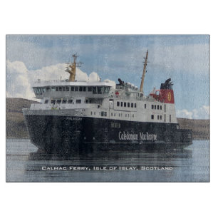 Ferry Sailing to Islay in Scotland Cutting Board