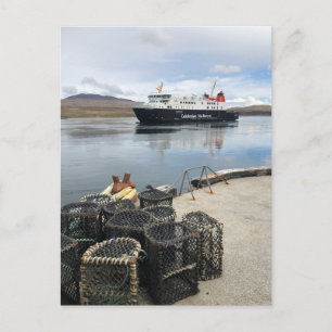 Ferry Sailing to Islay in Scotland Postcard
