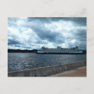 Ferry to Seattle - Colour Postcard
