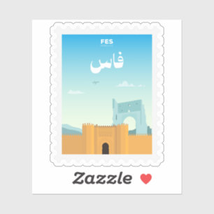 Fes Morocco Postage Stamp Travel