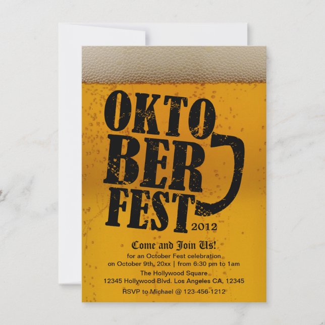 Fest 2012 d'Oktober - invitations orientées de (Devant)