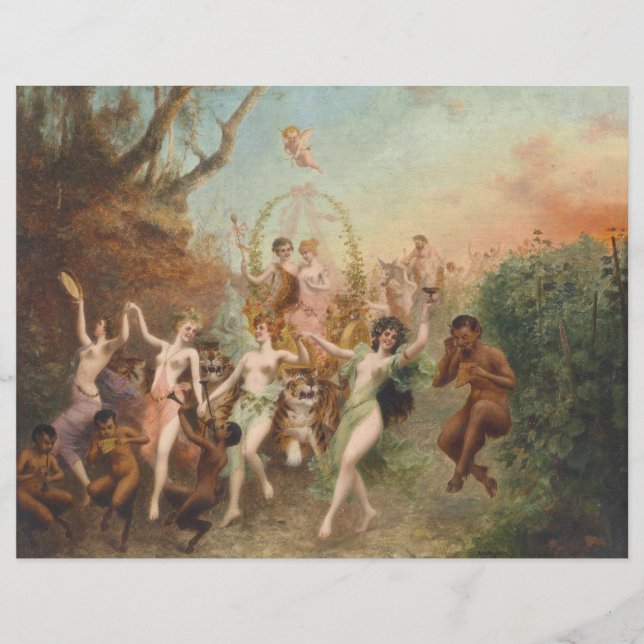  Fest der Faune und Nymphen Scrapbook Paper (Front)