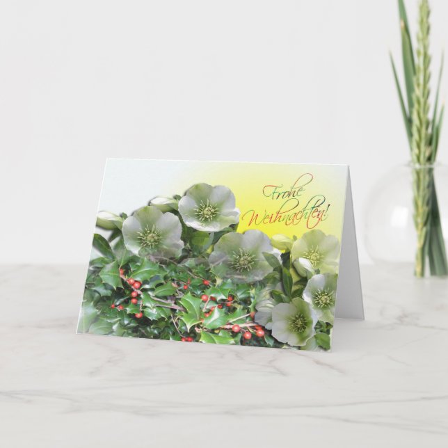 Fest Karte - carte de Frohes de Noël allemande (Devant)