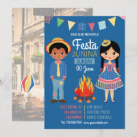 Festa Junina Corporate/Club Party photo Invitation