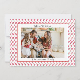 Festif Décontracté Joyeux Carte photo de Noël