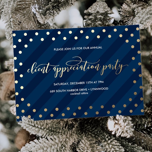 Festif Faux Foil Marine Fête Invitation (Créateur téléchargé)